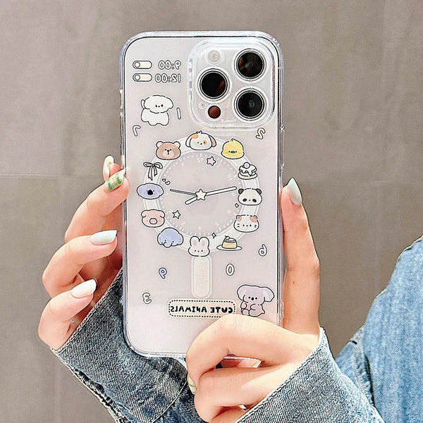 Cute Animal Magnetic Phone Case for iPhone - Trendy & Protective