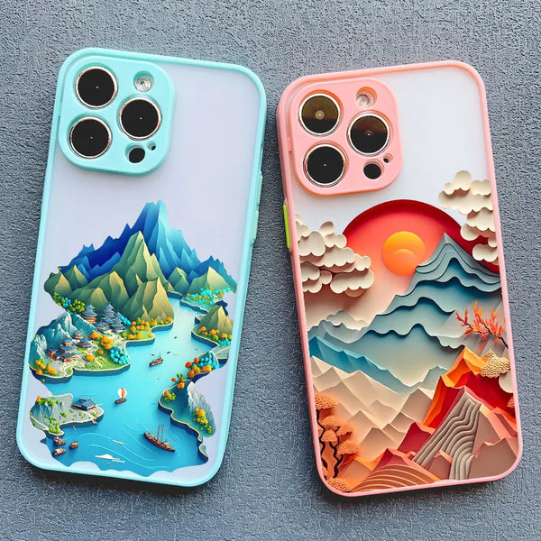 Creative Mountains Phone Case for iPhone - Stylish and Protective Back Cover for iPhone